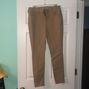 Mid-rise khaki pants (never worn)